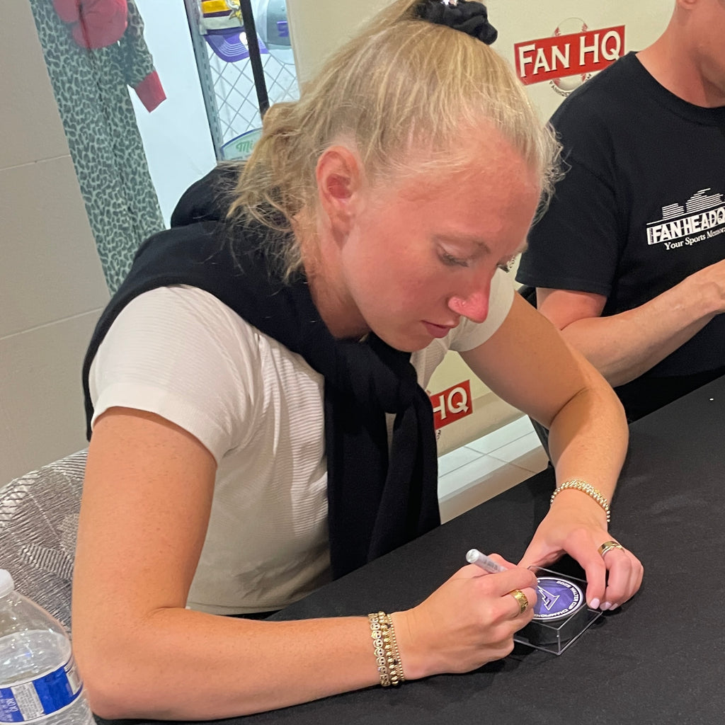 Grace Zumwinkle Autographed Minnesota Frost Official Game Puck w/ 25 Champs Inscription Autographs FanHQ