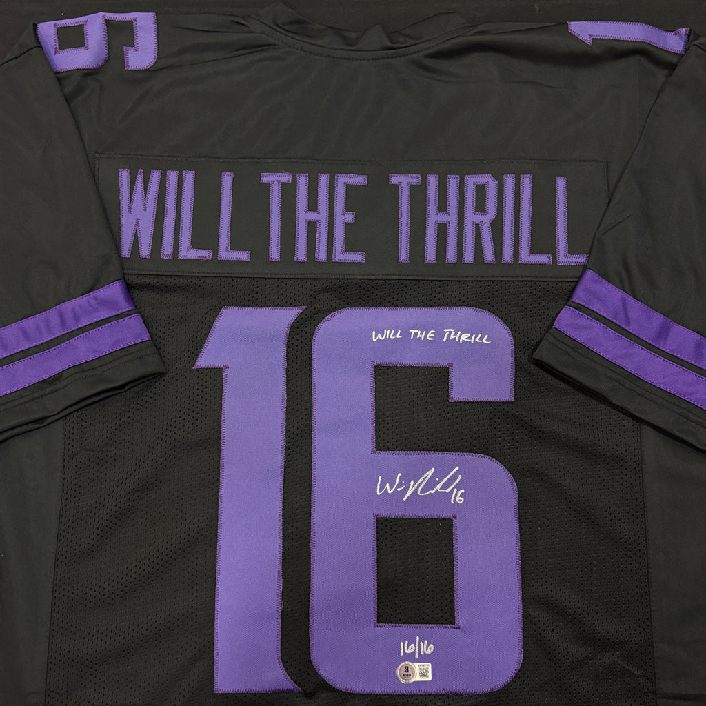 Will Reichard Autographed Fan HQ Exclusive Blackout Nickname Jersey (Numbered Edition) Autographs FanHQ Number 1/16