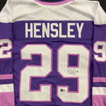 Nicole Hensley Autographed Purple Pro-Style Jersey Autographs FanHQ