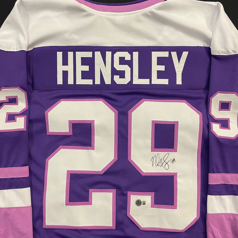 Nicole Hensley Autographed Purple Pro-Style Jersey Autographs FanHQ