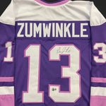 Grace Zumwinkle Autographed Purple Pro-Style Jersey Autographs FanHQ