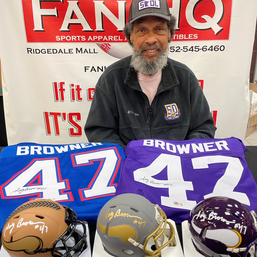 Joey Browner Autographed Minnesota Vikings Slate Mini Helmet Autographs FanHQ