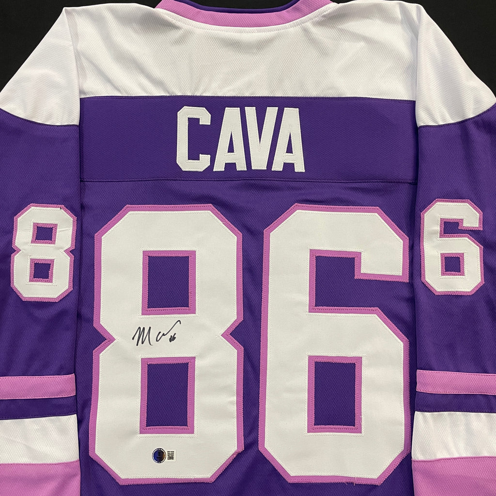 Michela Cava Autographed Pro-Style Jersey Autographs FanHQ