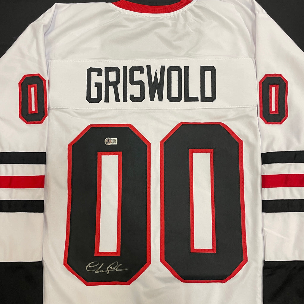 Chevy Chase Autographed Christmas Vacation Griswold Jersey Autographs FanHQ