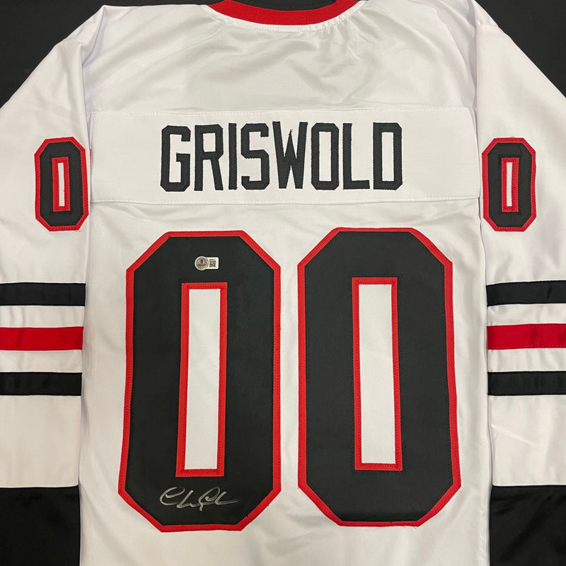 Chevy Chase Autographed Christmas Vacation Griswold Jersey Autographs FanHQ