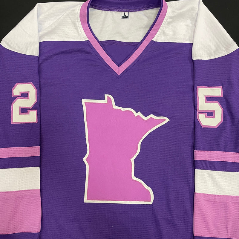 Maddie Rooney, Kelly Pannek, Grace Zumwinkle, Nicole Hensley, Michela Cava, Lee Stecklein, Brooke Bryant Autographed 25 CHAMPS Pro-Style Jersey (Numbered Edition) Autographs Fan HQ