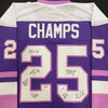 Maddie Rooney, Kelly Pannek, Grace Zumwinkle, Nicole Hensley, Michela Cava, Lee Stecklein, Brooke Bryant Autographed 25 CHAMPS Pro-Style Jersey (Numbered Edition) Autographs Fan HQ #1/35