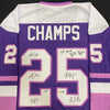 Maddie Rooney, Kelly Pannek, Grace Zumwinkle, Nicole Hensley, Michela Cava, Lee Stecklein, Brooke Bryant Autographed 25 CHAMPS Pro-Style Jersey (Numbered Edition) Autographs Fan HQ #12/35 (Pannek inscribed)