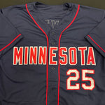 Byron Buxton Autographed Navy Pro-Style Jersey Autographs FanHQ