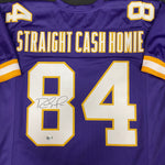 Randy Moss Autographed Straight Cash Homie Purple Pro-Style Jersey Autographs FanHQ   