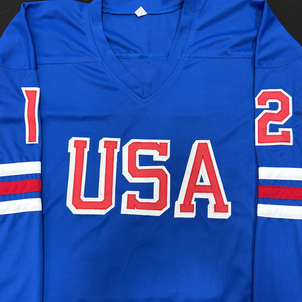 Matt Boldy Autographed Blue USA Pro-Style Jersey Autographs Fan HQ