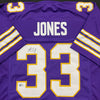 Aaron Jones Autographed Throwback Purple Pro-Style Jersey Autographs FanHQ   