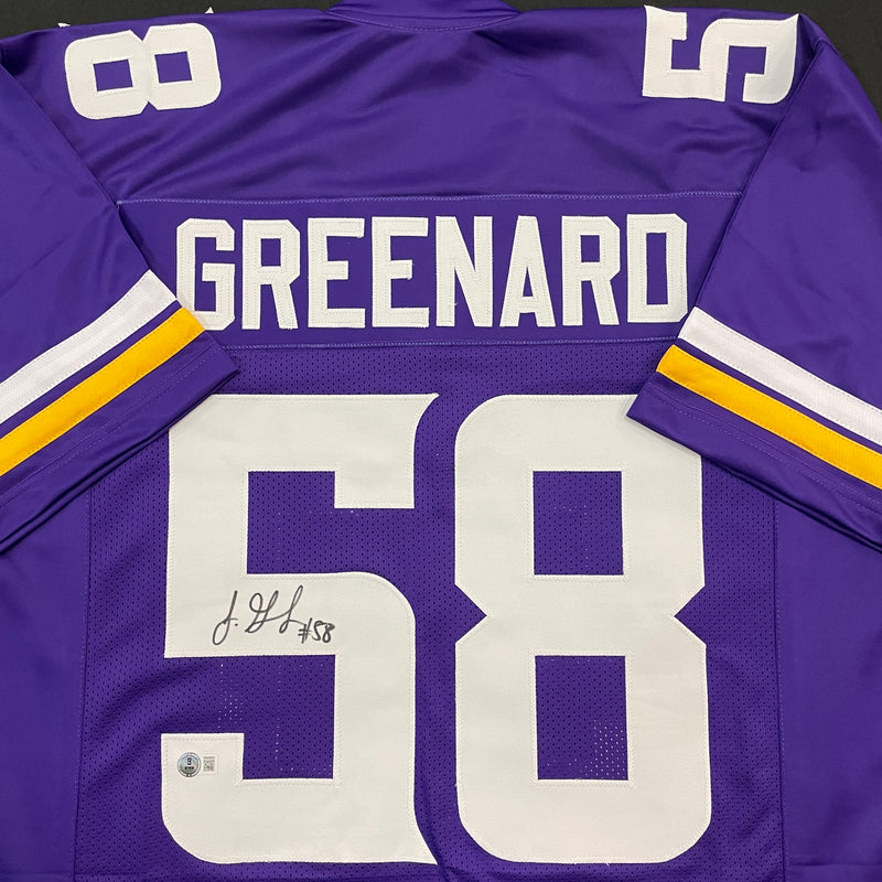 Jonathan Greenard Autographed Purple Pro-Style Jersey Autographs FanHQ   