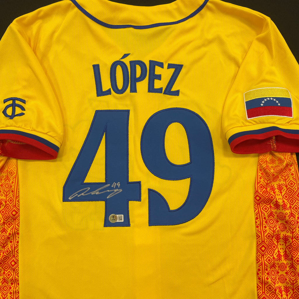 Pablo Lopez Autographed Stadium Giveaway Pablo Day Jersey Autographs Fan HQ   