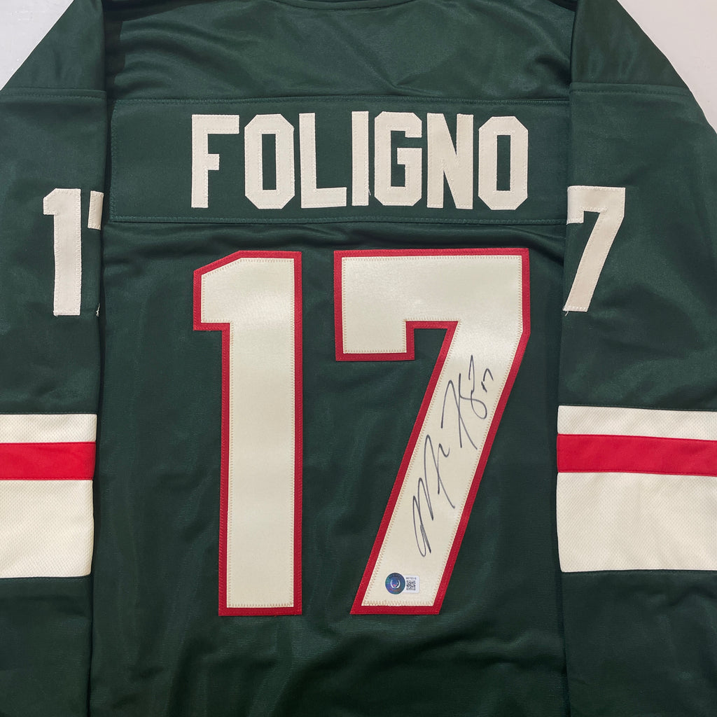 Marcus Foligno Autographed Pro-Style Jersey Autographs FanHQ   