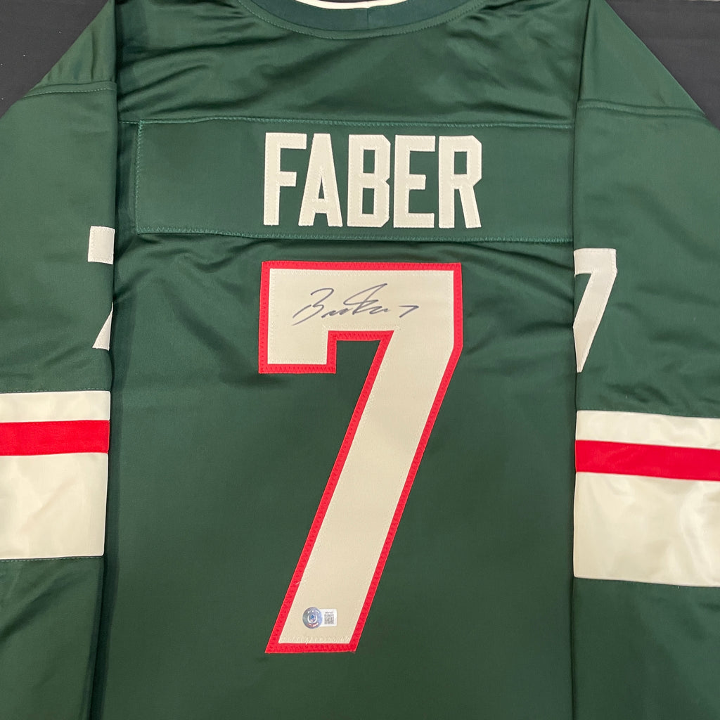 Brock Faber Minnesota Wild Jersey Adidas Green Authentic Player Jersey, 50/M / Green