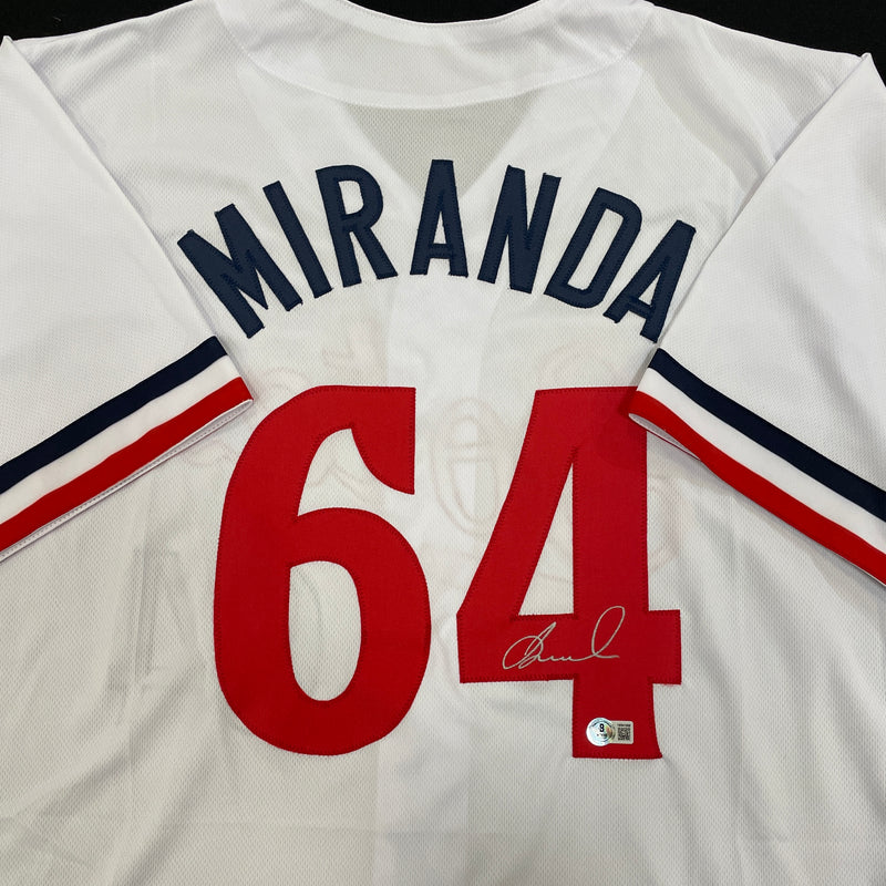 Jose Miranda Autographed White Pro-Style Jersey Autographs Fan HQ   