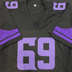 Jared Allen Autographed Fan HQ Exclusive Blackout Pro-Style Sax Machine Jersey w/ Sax Machine Inscription Autographs FanHQ   