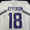 Justin Jefferson Autographed White Alternate Pro-Style Jersey Autographs FanHQ   