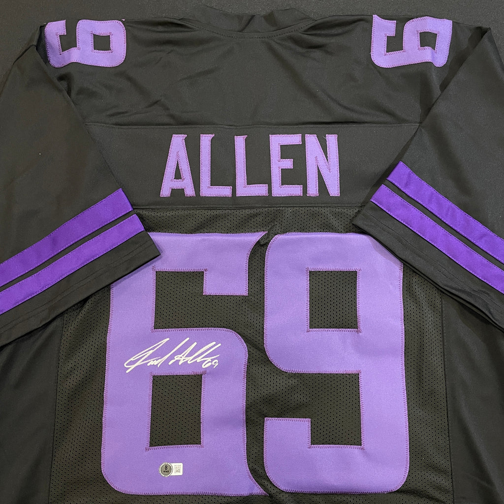 Jared Allen Autographed Fan HQ Exclusive Blackout Pro-Style Jersey Autographs FanHQ   