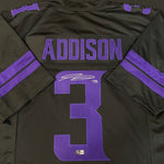 Jordan Addison Autographed Fan HQ Exclusive Blackout Jersey
