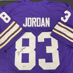 Steve Jordan Autographed Purple Pro-Style Jersey