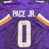 Ivan Pace Jr. Autographed #0 Purple Pro-Style Jersey Autographs FanHQ