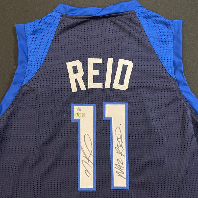 Naz Reid Autographed Blue Pro-Style Jersey w/ Naz Reid. Inscription Autographs Fan HQ Number 1/11