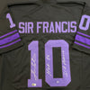 Fran Tarkenton Autographed Fan HQ Exclusive Blackout Nickname Jersey w/ Sir Francis & HOF 86 Inscriptions (Numbered Edition) Autographs FanHQ Number 1/10