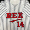 Kent Hrbek Autographed Rex Nickname White Pro-Style Jersey