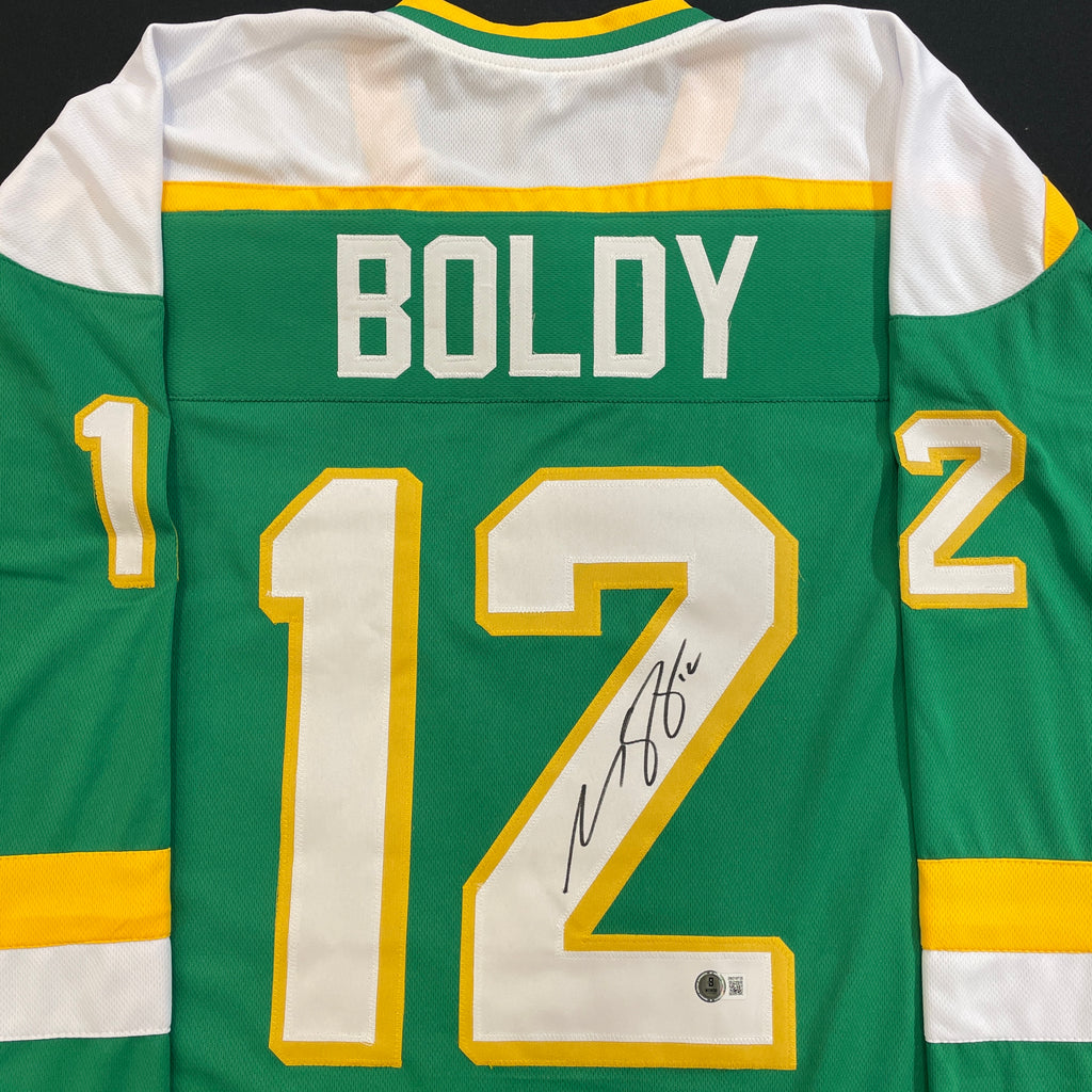 Matt Boldy Autographed Green Alternate Pro-Style Jersey Autographs FanHQ