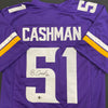 Blake Cashman Autographed Purple Pro-Style Jersey Autographs FanHQ