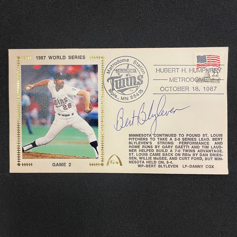 Bert Blyleven Autographed Minnesota Twins Cachet Autographs FanHQ