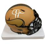 Justin Jefferson Autographed Minnesota Vikings 2023 Salute To Service Mini Helmet Autographs FanHQ   