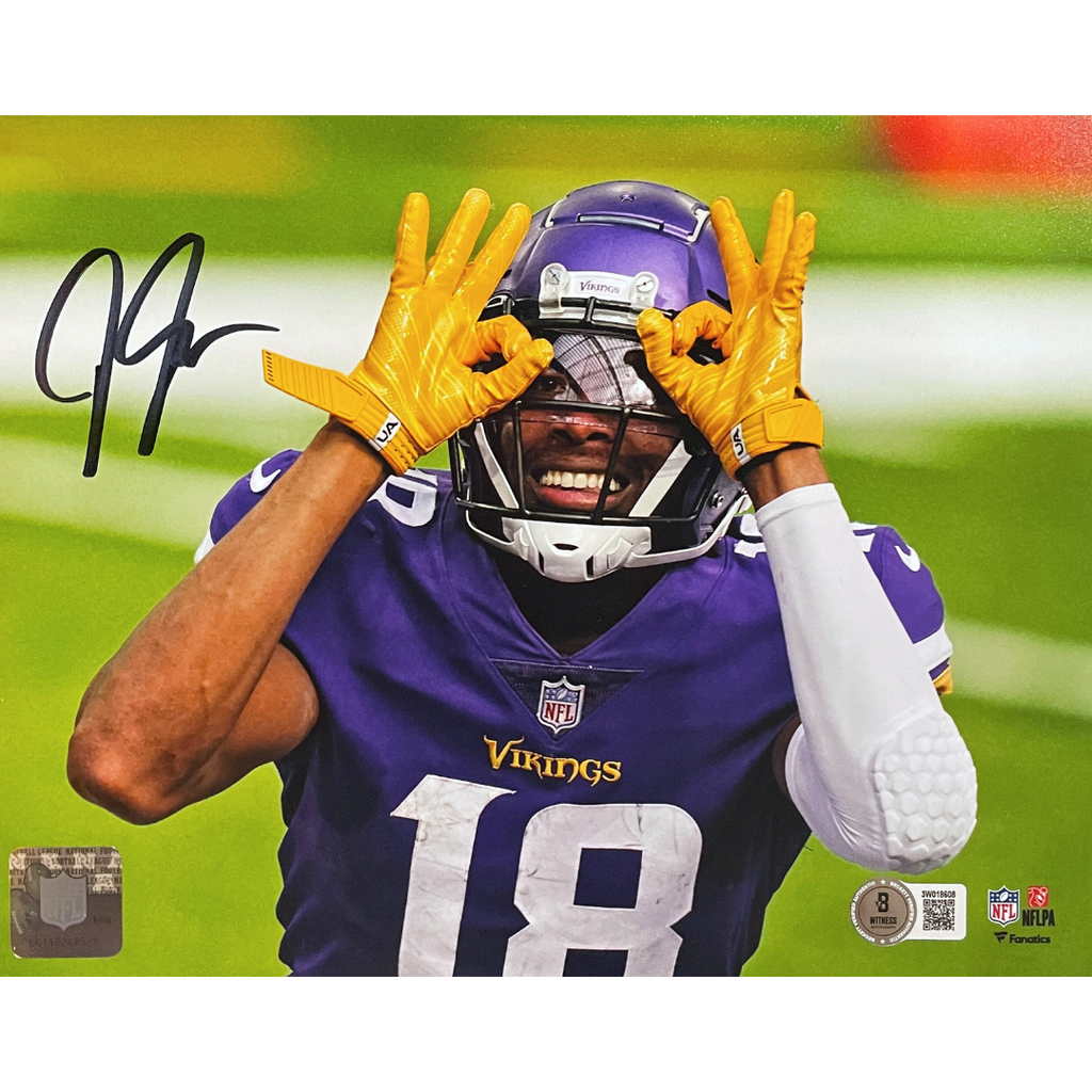 Justin Jefferson Autographed Minnesota Vikings 8x10 Photo Autographs FanHQ