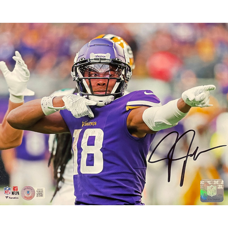 Justin Jefferson Autographed Minnesota Vikings 8x10 Photo
