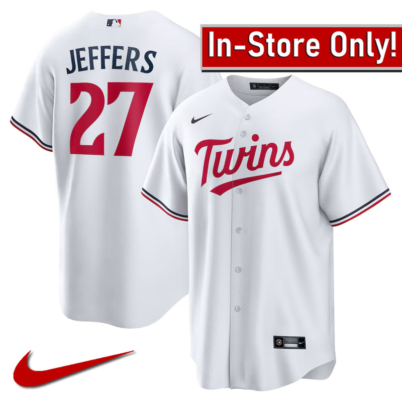 AVAILABLE IN-STORE ONLY! Ryan Jeffers Minnesota Twins Nike White Home Replica Jersey Jersey Nike