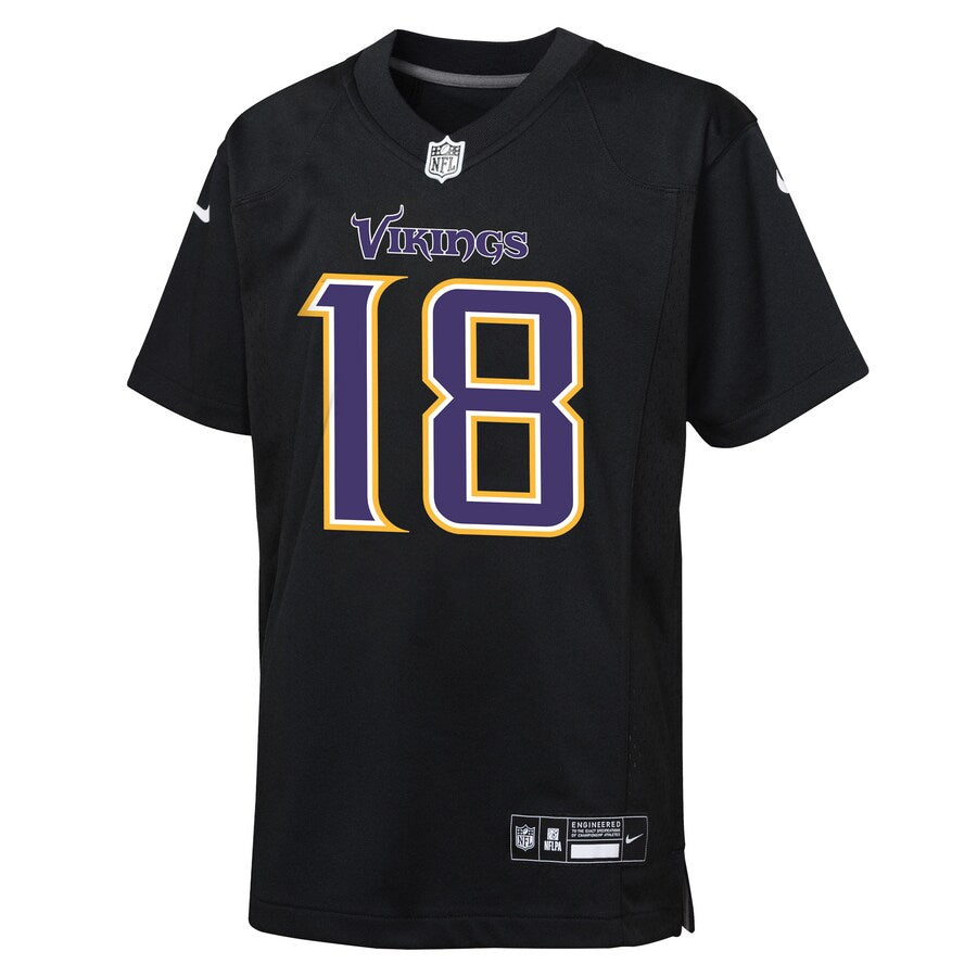 T-shirt officiel NFL Minnesota Vikings Justin Jefferson #18 - Gris T-shirt officiel NFL Minnesota Vikings Justin Jefferson #18 - Gris