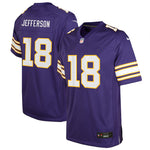 Justin Jefferson Youth Minnesota Vikings Purple Nike Classic Game Jersey Kids Nike   