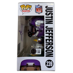 Justin Jefferson Autographed Minnesota Vikings Funko Pop! Vinyl Figure Autographs FanHQ   