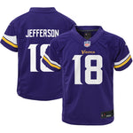 AVAILABLE IN-STORE ONLY! Justin Jefferson Nike Toddler Minnesota Vikings Purple Replica Jersey Jersey Nike