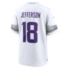 Justin Jefferson Minnesota Vikings White Nike Alternate Game Jersey Jersey Nike   