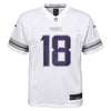 Justin Jefferson Kids Minnesota Vikings White Alternate Nike Game Jersey Kids Nike