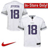 AVAILABLE IN-STORE ONLY! Justin Jefferson Kids Minnesota Vikings Nike White Alternate Game Jersey Jersey Nike