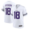 Justin Jefferson Youth Minnesota Vikings White Nike Alternate Game Jersey Kids Nike   