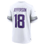 Justin Jefferson Youth Minnesota Vikings White Nike Alternate Game Jersey Kids Nike   