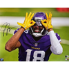 Justin Jefferson Autographed Minnesota Vikings 16x20 Photo Griddy Autographs FanHQ