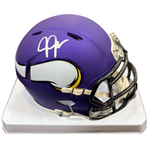 Justin Jefferson Autographed Minnesota Vikings Speed Mini Helmet Autographs FanHQ