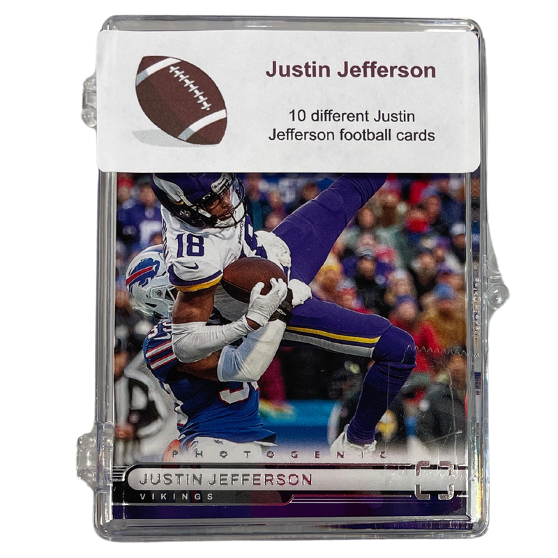 Justin Jefferson Player Card Case Trading Cards Fan HQ   