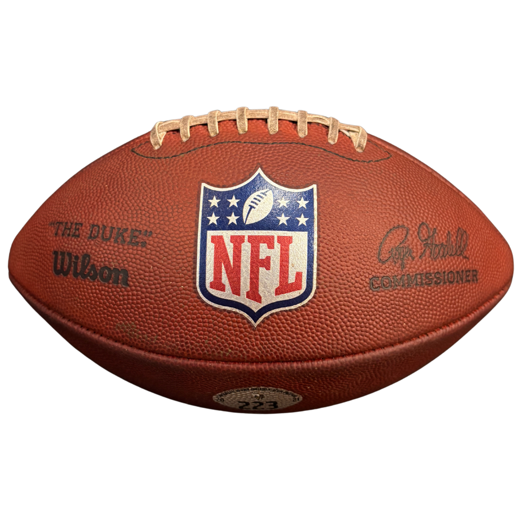 Justin Jefferson Autographed Minnesota Vikings Used Wilson "The Duke" Authentic NFL Football Autographs FanHQ